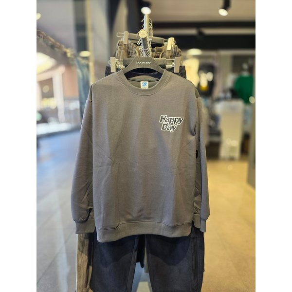 [시흥점] 해피데이 베어자수 세미오버핏 맨투맨(남여공용)/JGZZ22914CH