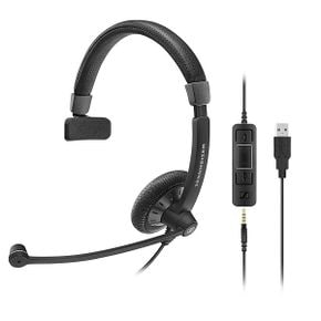 독일 젠하이저 헤드셋 Sennheiser SC 45 USB MS Headset Head밴드 블랙 Headphones Headphones C