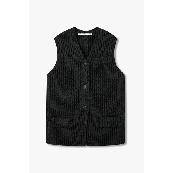 리브드 오버사이즈 버튼업 베스트 3616101109000