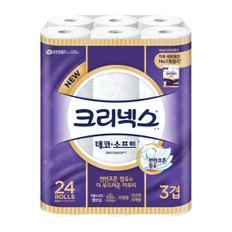 크리넥스 데코앤소프트 27m 24롤 1팩