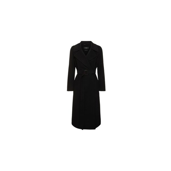 24FW MANU 벨티드 울 코트 블랙 2425016041 013