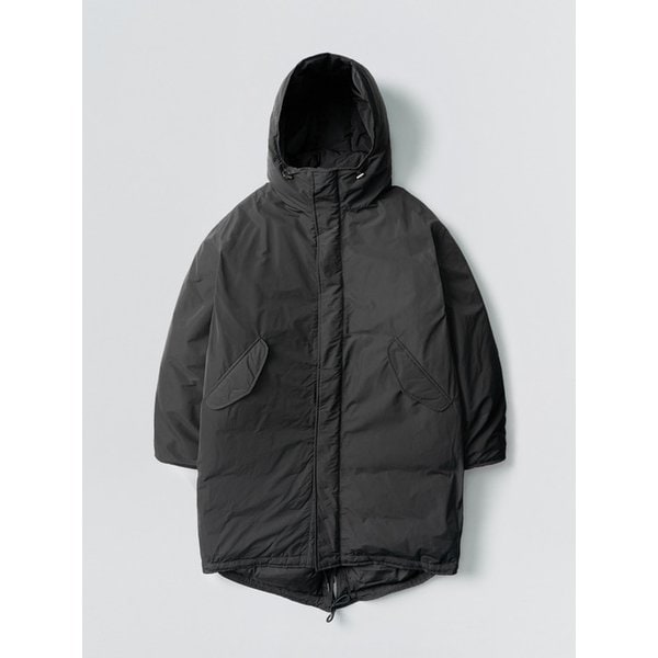 Duck-Down Hooded Long Padding_Charcoal