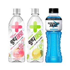 [한번에먹자] 링티제로 복숭아맛 500ml 8페트 + 링티제로 레몬맛 500ml 8