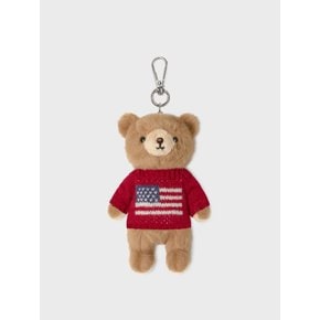 Fluffy Bear Knit Keyring / WHAWG2222A