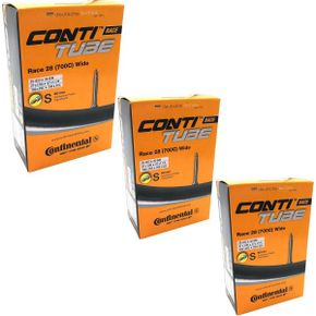 영국 콘티넨탈 자전거 타이어튜브 Continental Race 28 700 x 2532c Road Bike Inner Tubes 60mm