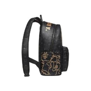 x MCM 비세토스 스타크 백팩 스몰 미디움 블랙 MMKESVE05BK001