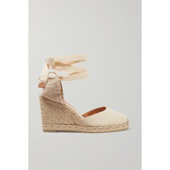 까스따네르 카리나 80 캔버스 웨지 에스파드리유 아이보리 665933300937381