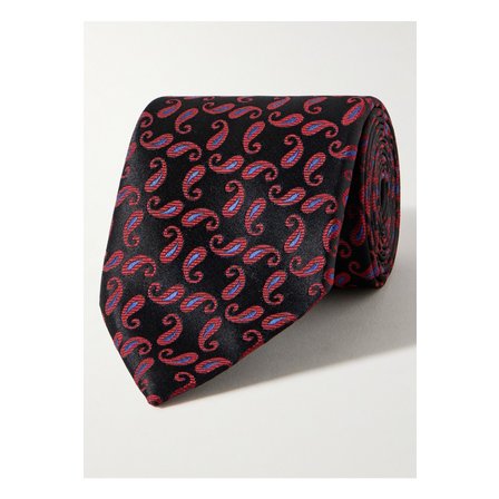 CHARVET 페이즐리 자카드 실크 타이 8.5cm 1647597314571475