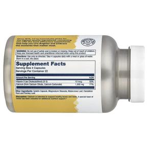 해외직구 Solaray 솔라레이 구연산칼슘 비타민D3 1000mg 캡슐 90정 Calcium Citrate