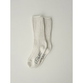 Leau cotton socks_oatmeal grey