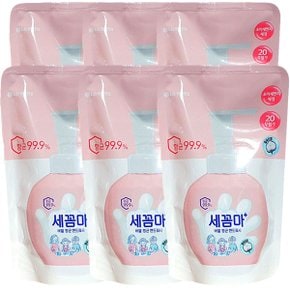 버블 항균 핸드워시 파우더향 200ml x 6개 리필