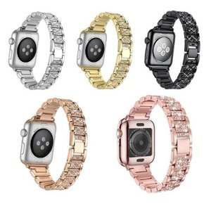애플워치울트라4 49mm 큐빅 스트랩 메탈 밴드