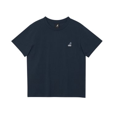 캉골 우먼스 레터링 그래픽 반팔 티셔츠 2797 네이비 (KREWST27970)