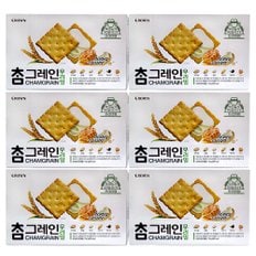  크라운 참그레인 우리밀 192g X 6개 샌드 크래커 학교간식