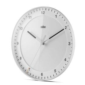 브라운 BC17W 무소음 벽시계 지름 30CM 화이트 WHITE