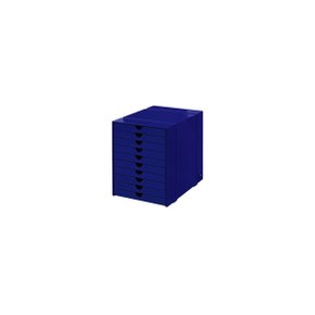 [USM 공식수입원 재고보유] USM Inos Box Set C4 With 10 Closed Trays (Gentian Blue)