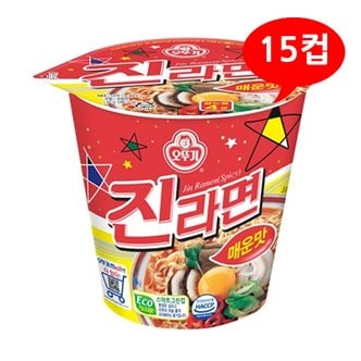올인원마켓 (1900770) 오뚜기 진라면 컵 매운맛 1박스/15컵