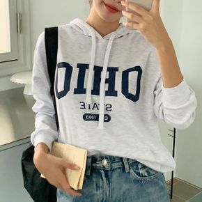 오하이오 레터링 루즈핏 후드티  4color _P376455584