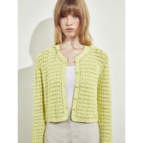 HANDMADE CROCHET KNIT JACKET_GREEN