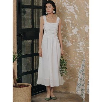 랭썬 LS_Elegant shirring long dress