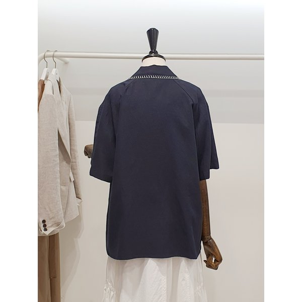 [파주점] 쥬크 주크 스티치 자수 자켓형 블라우스 V262MSC943