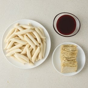 추억의 맛 분식 간편식 즉석 밀떡 옛날 국물 떡볶이 밀키트 500g