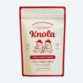 크놀라 오렌지 크랜베리 그래놀라 200g