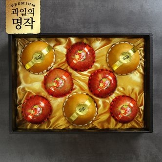 명가일품 [과일의명작] VIP 사과배 과일혼합 선물세트 4kg[사과5과 + 배3과]