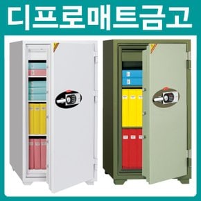 디프로매트 120EHK 열쇠+디지털락 2중잠금 내화금고/228kg/서랍1개/선반2개