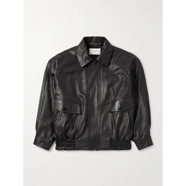 풀그레인 가죽 봄버 재킷 46376663162928473