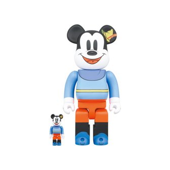 킨키로봇 400%+100% BEARBRICK MICKEY MOUSE Brave Little Tailor