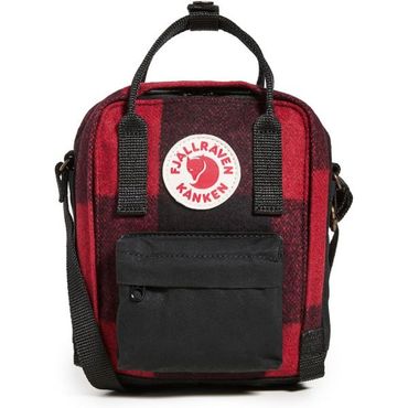  미국 피엘라벤 백팩 Fjallraven Kanken Re-Wool Sling Red/블랙 One Size 1357809