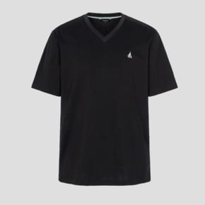 SS24[BC4242E035][Essential] 수피마 코튼 브이넥 티셔츠 - 블랙