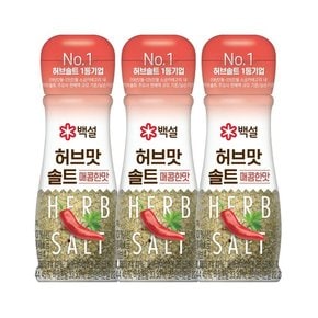백설 천일염 허브맛솔트 매콤한맛 50g x3개