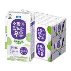 소화가 잘되는 우유(락토프리) 멸균 저지방 190ml 48팩