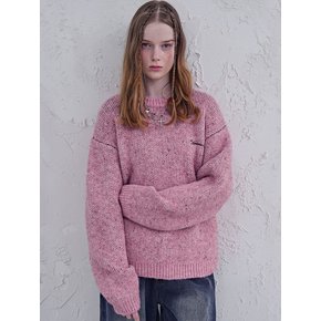 Heather Brush Round Knit_4Colors