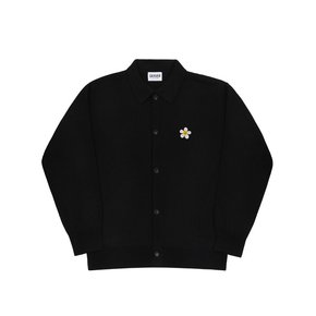 [UNISEX]플라워도트 자수 니트 카라 가디건_3color