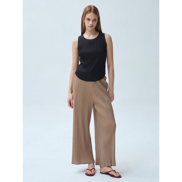 와이드 플레어 플리츠 팬츠_3colors