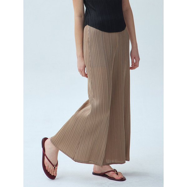 와이드 플레어 플리츠 팬츠_3colors