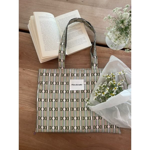 FLORAL BAG  패턴 에코백