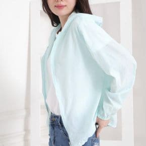 간절기 경량 여성 바람막이 자켓 후드 아우터 캠핑 여행 데일리 스트링