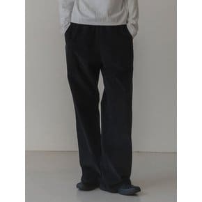 Corduroy banding pants (black)