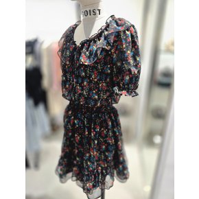 [여주점] 허리밴딩 쉬폰 미니 원피스 ES2JO401