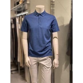 BASSO 세이브존01 블루 COOL 2버튼 면혼방 PK 반팔 티셔츠 BSZ2KT33A_P397580940
