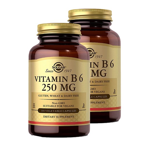 솔가 비타민B6 Solgar Vitamin B6 250mg 100캡슐 2개