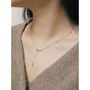 Y PEARL 14K GOLDFILLED NECKLACE