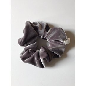 Vintage Velvet Volume Scrunchie[Charcoal] 빈티지 벨벳 볼륨 스크런치