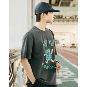 [25SS] [버스킹]빈티지 그래픽 티셔츠 HZTS5E803CG