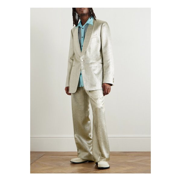 숄 칼라 라메 수트 재킷 실버 1647597350160113