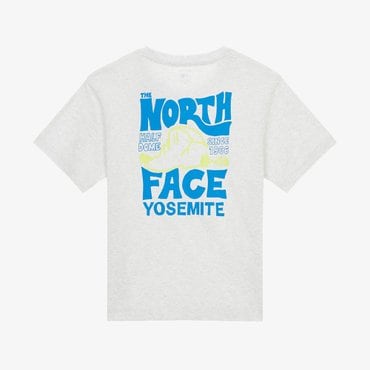 노스페이스 [노스페이스키즈 공식] NT7UR03U 키즈 하프돔 반팔 라운드 티_HEATHER GRAY